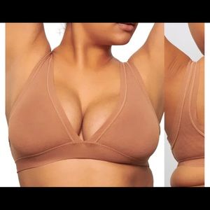 Skims Summer Mesh Plunge Bralette SZ L